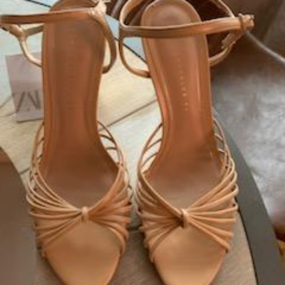 Nude stiletto heels